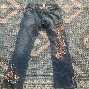 Women’s or junior embroidered bell bottoms